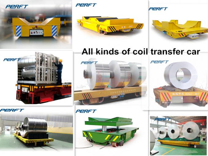 50 tấn cuộn dây thép carbon chuyển xe đẩy cho nhà máy cuộn dây vận chuyển trên đường ray